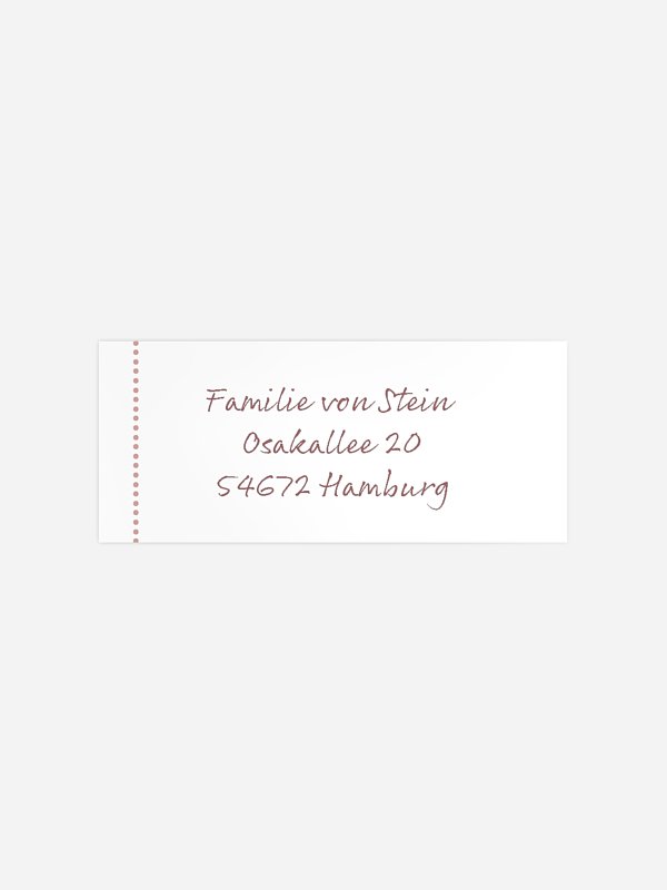 Absenderaufkleber Taufe Ich wurde getauft Täufling