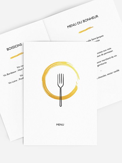 menu anniversaire Tout rond