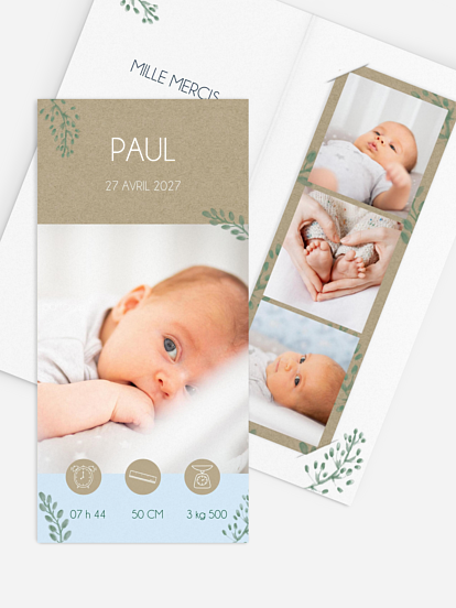 Faire-part naissance Moment magique