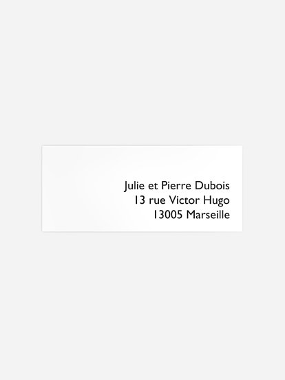 Étiquette expéditeur naissance baby love