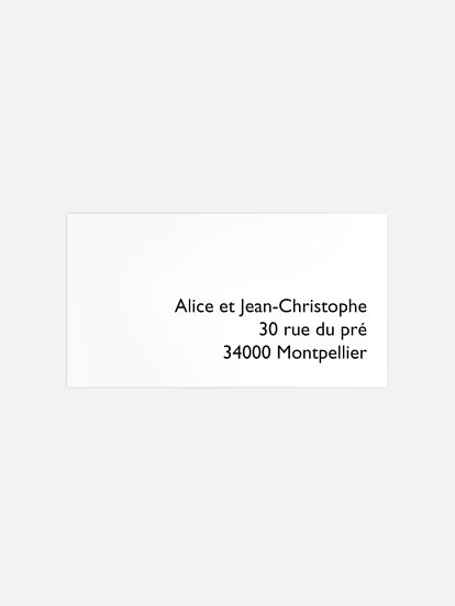 Étiquette destinataire naissance baby love