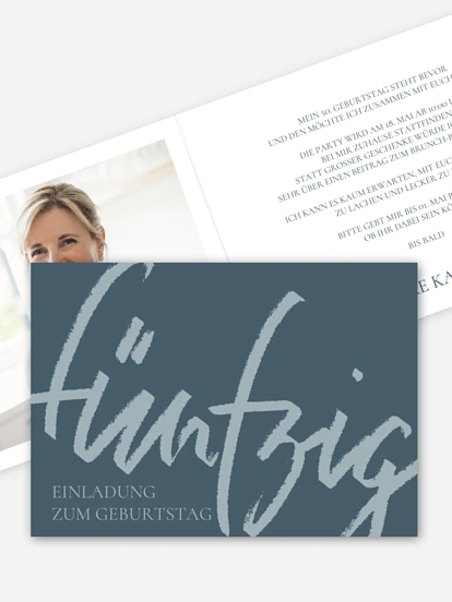 Einladung 50. Geburtstag Partypost