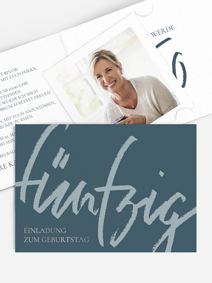 Einladung 50. Geburtstag Partypost