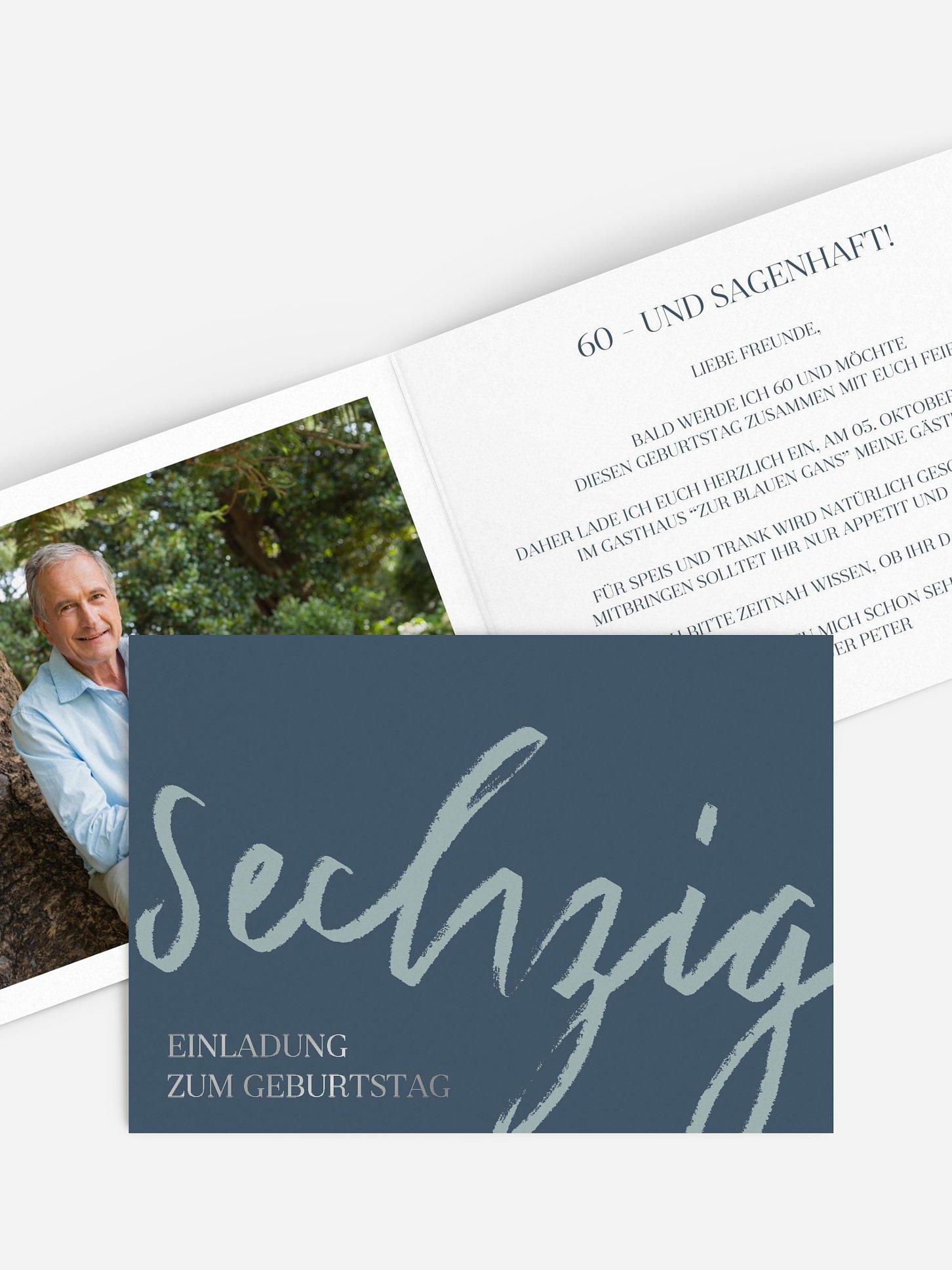 Einladung 60. Geburtstag Partypost