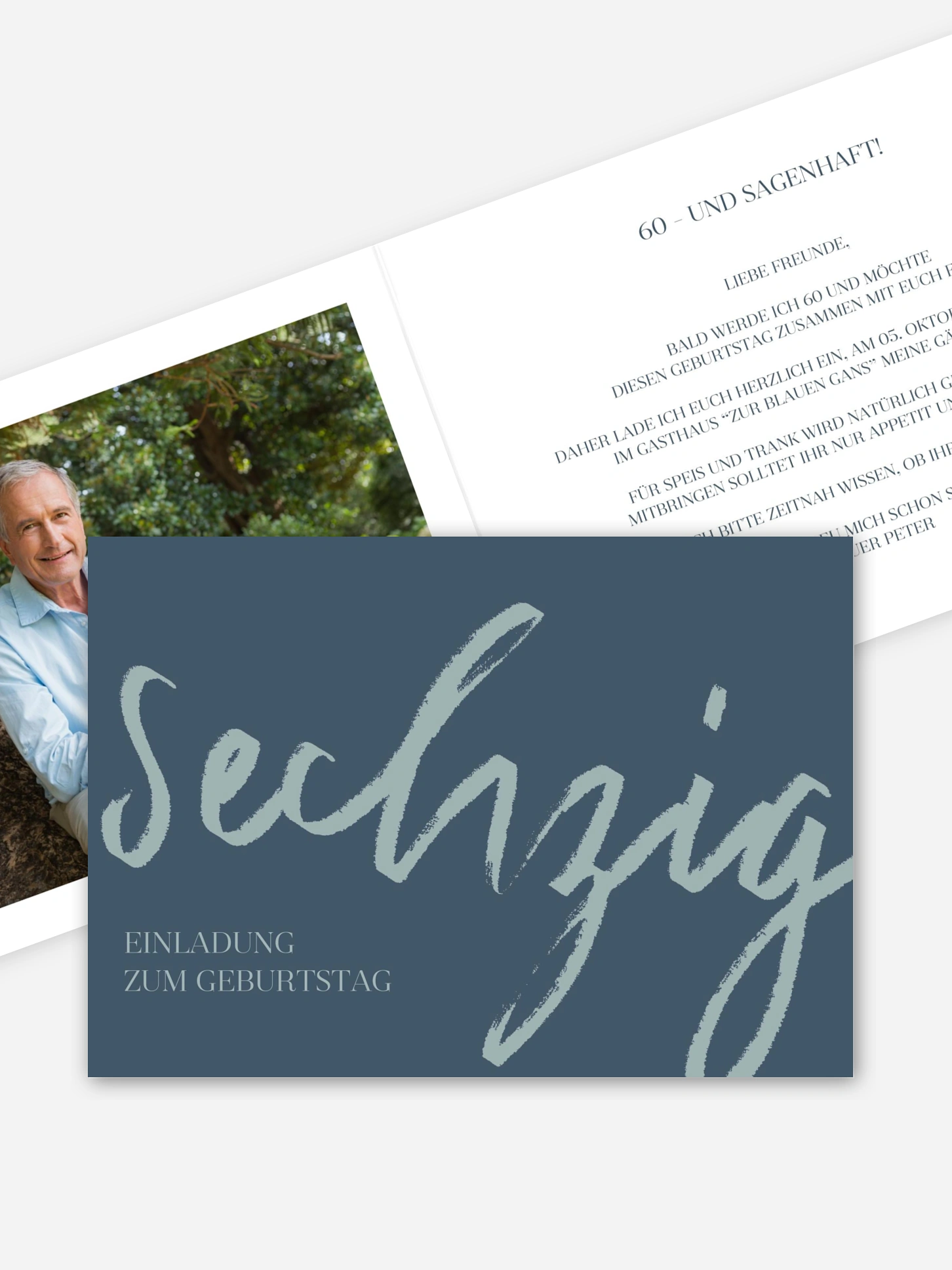 Einladung 60. Geburtstag Partypost
