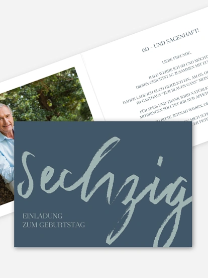 Einladung 60. Geburtstag Partypost