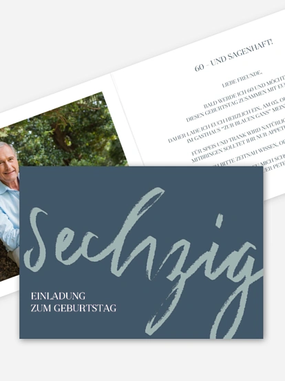 Einladung 60. Geburtstag Partypost
