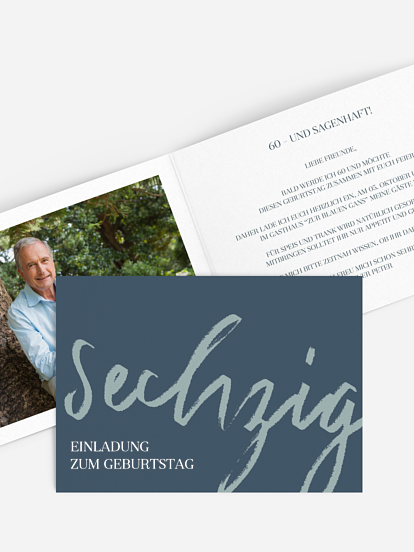 Einladung 60. Geburtstag Partypost