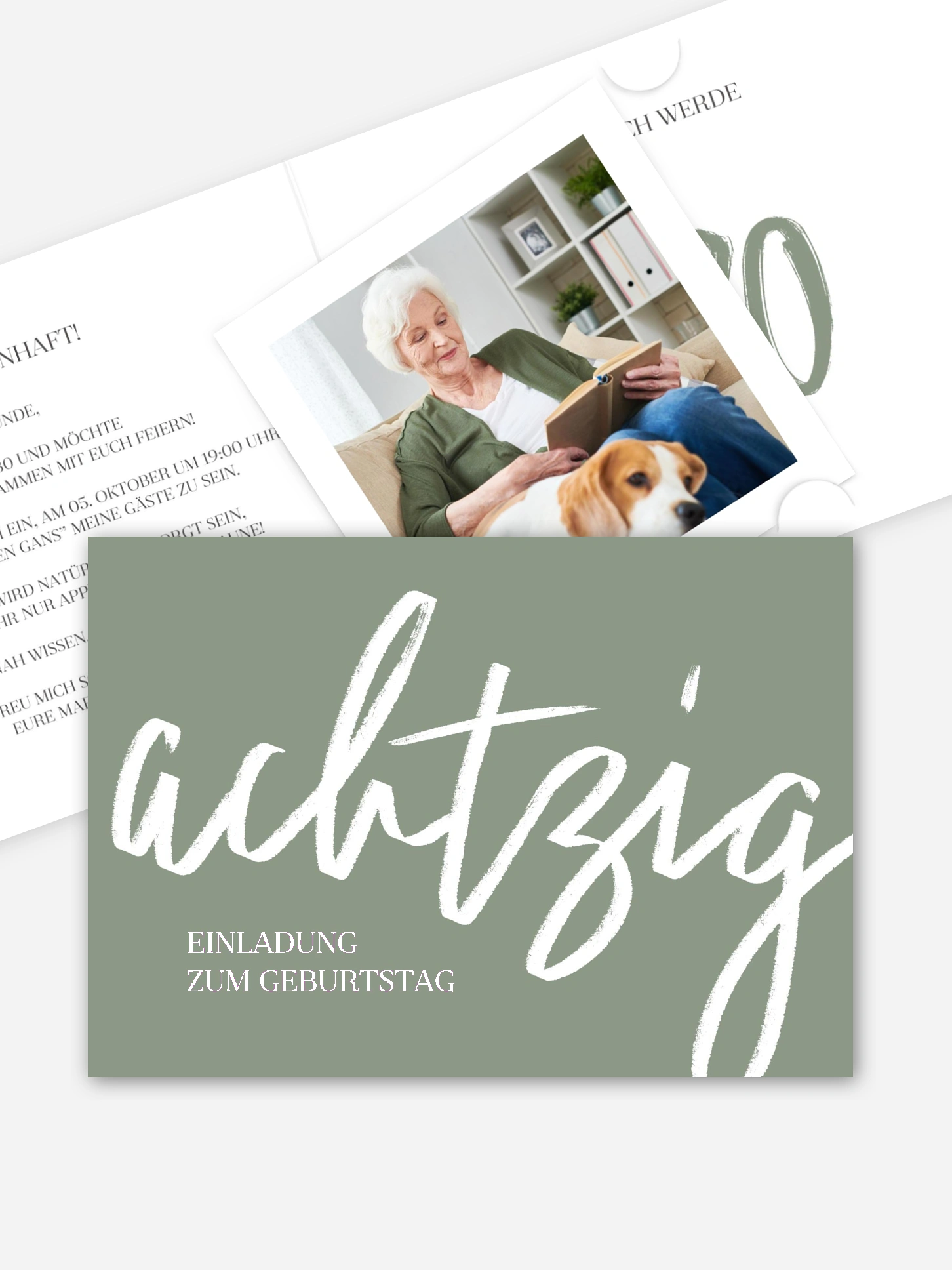 Einladung 80. Geburtstag Partypost