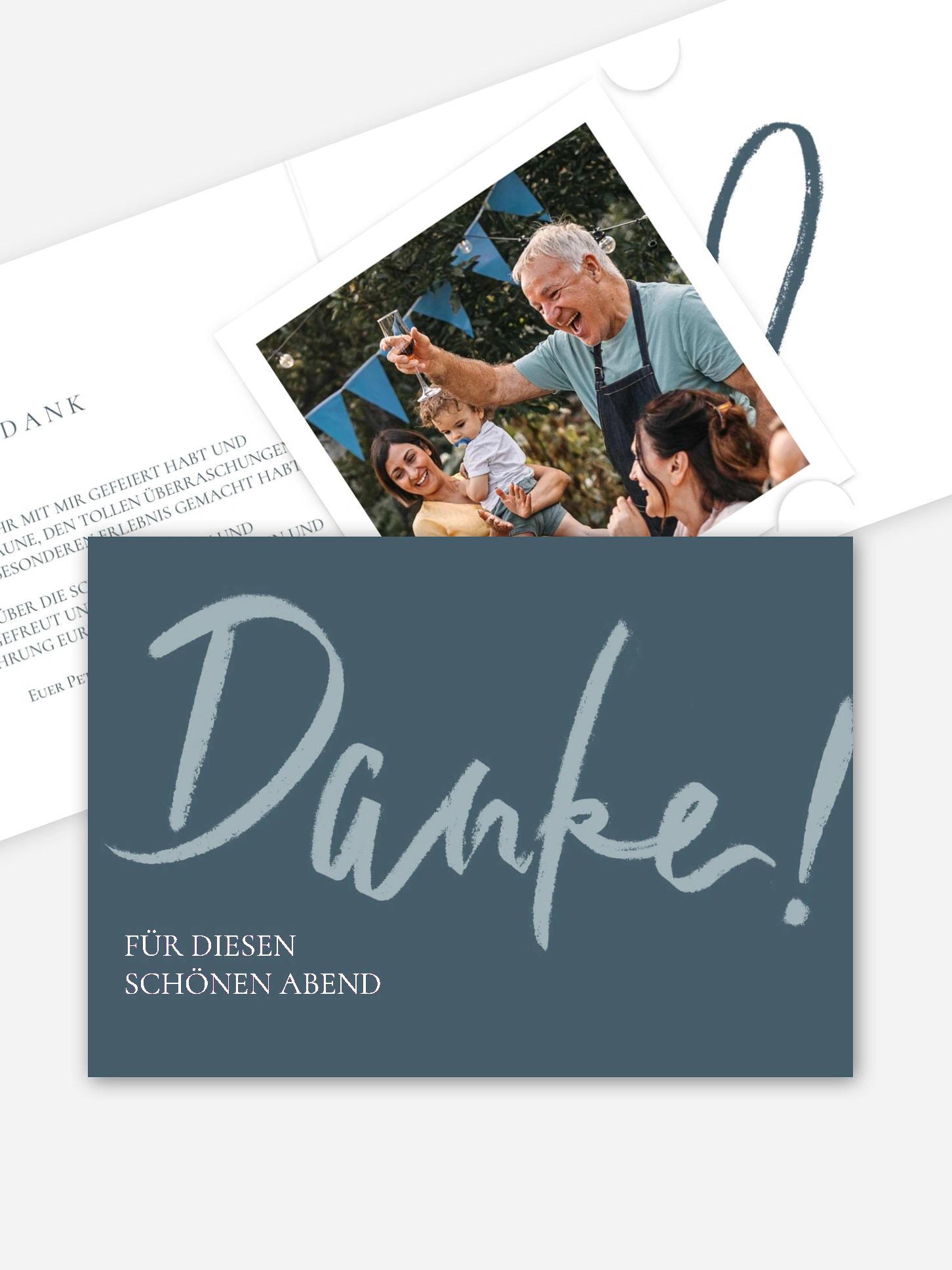 Dankeskarte Geburtstag Partypost