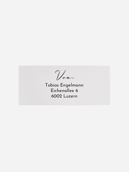 Absenderaufkleber Geburtstag Rostfrei