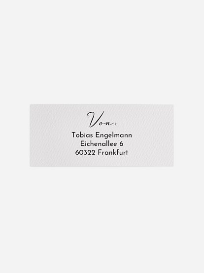 Absenderaufkleber Geburtstag Rostfrei