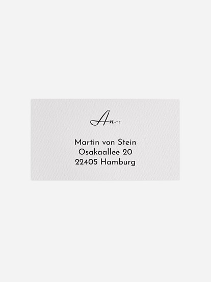 Empfängeraufkleber Geburtstag Rostfrei