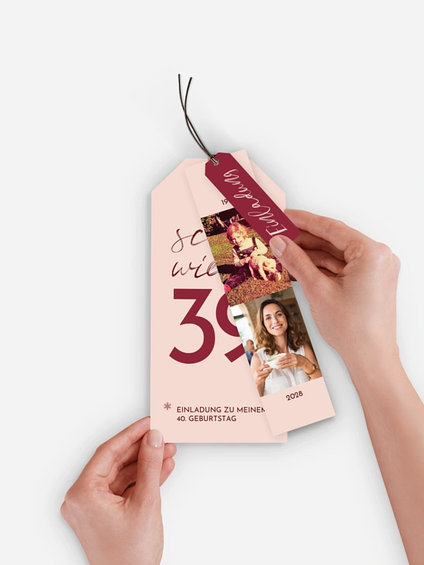 Einladung 40. Geburtstag Asterisk