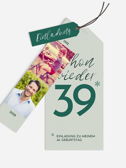 Einladung 40. Geburtstag Asterisk