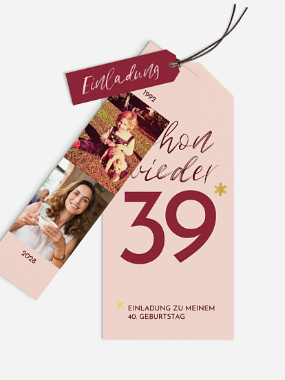 Einladung 40. Geburtstag Asterisk