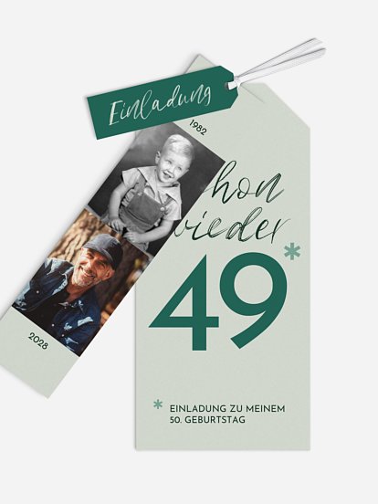 Einladung 50. Geburtstag Asterisk