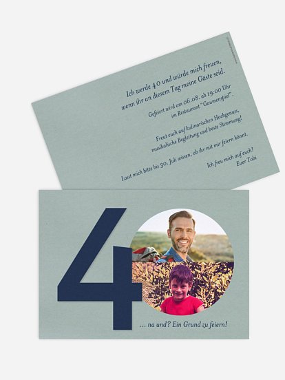 Einladung 40. Geburtstag Times change