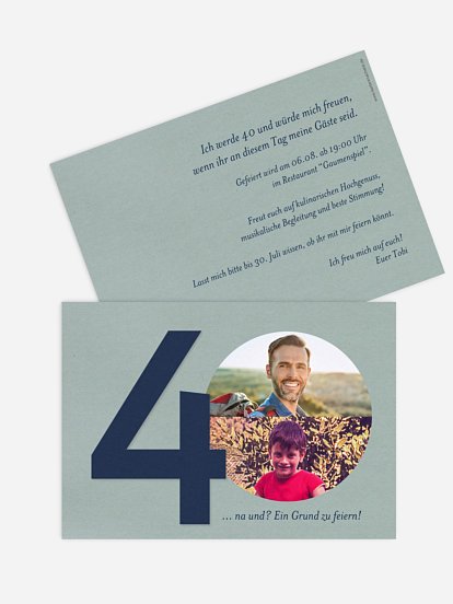 Einladung 40. Geburtstag Times change