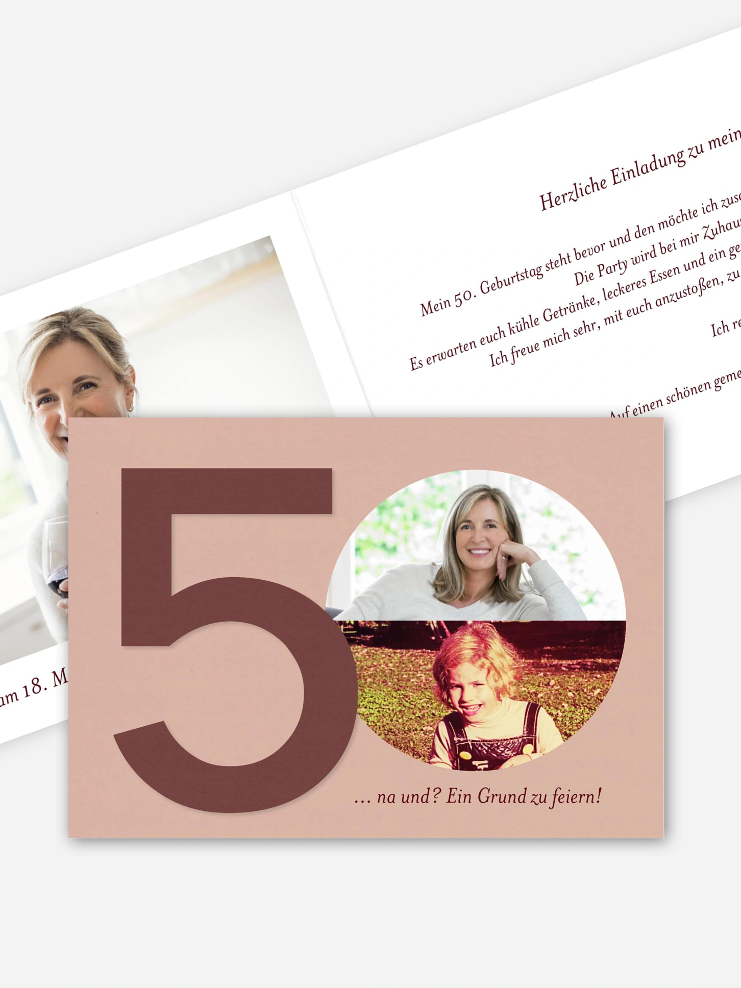 Einladung 50. Geburtstag Times change