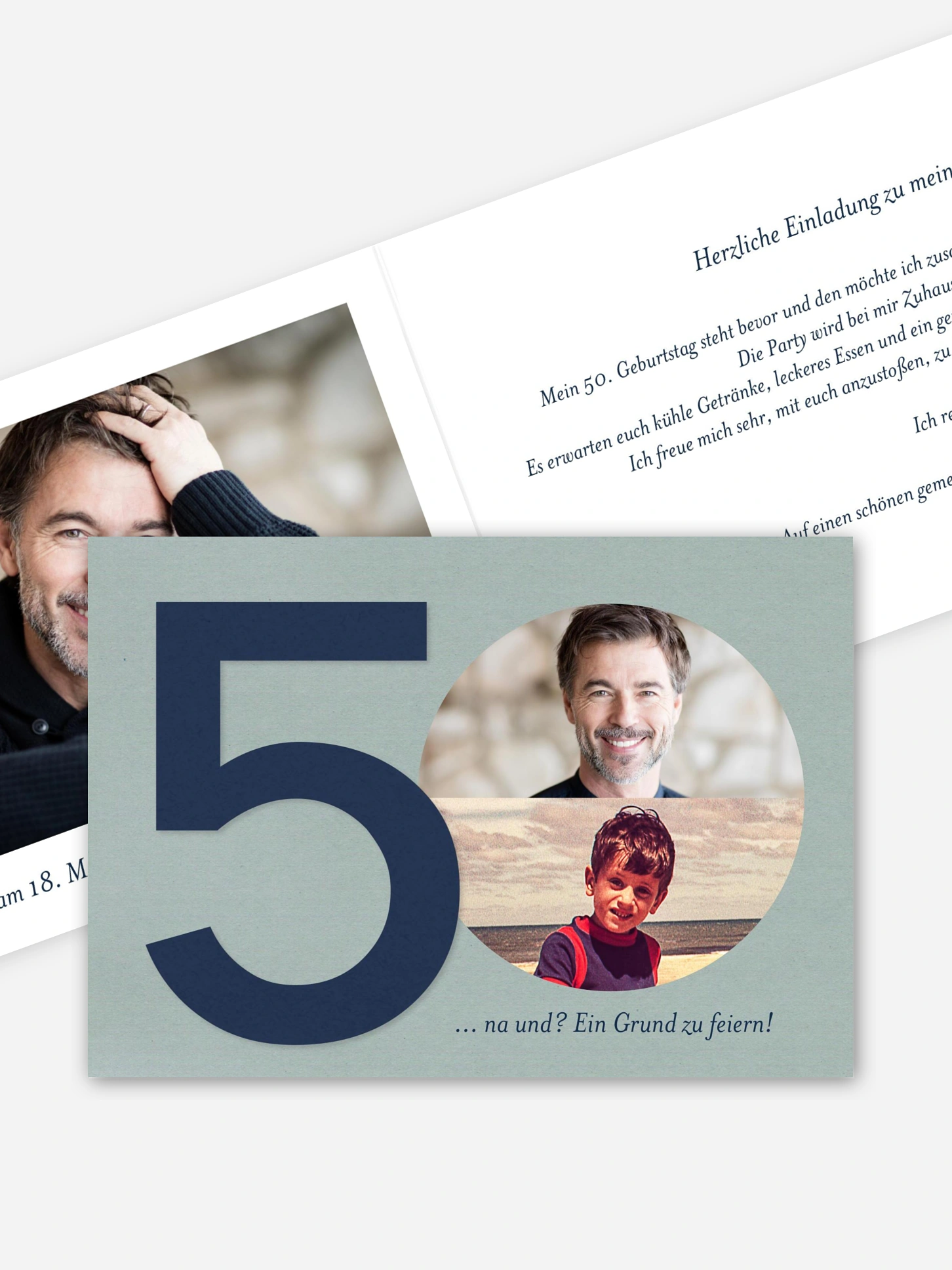 Einladung 50. Geburtstag Times change