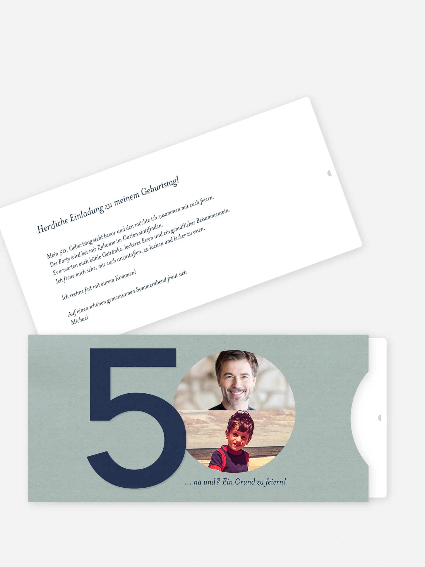 Einladung 50. Geburtstag Times change
