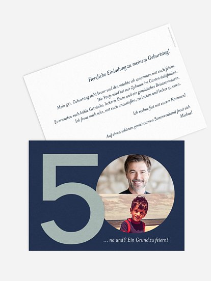 Einladung 50. Geburtstag Times change