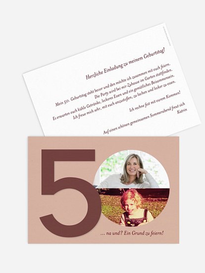Einladung 50. Geburtstag Times change