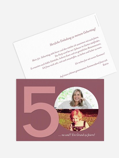 Einladung 50. Geburtstag Times change