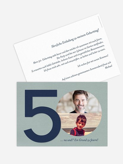 Einladung 50. Geburtstag Times change