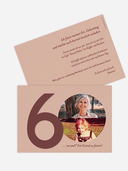 Einladung 60. Geburtstag Times change