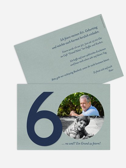 Einladung 60. Geburtstag Times change