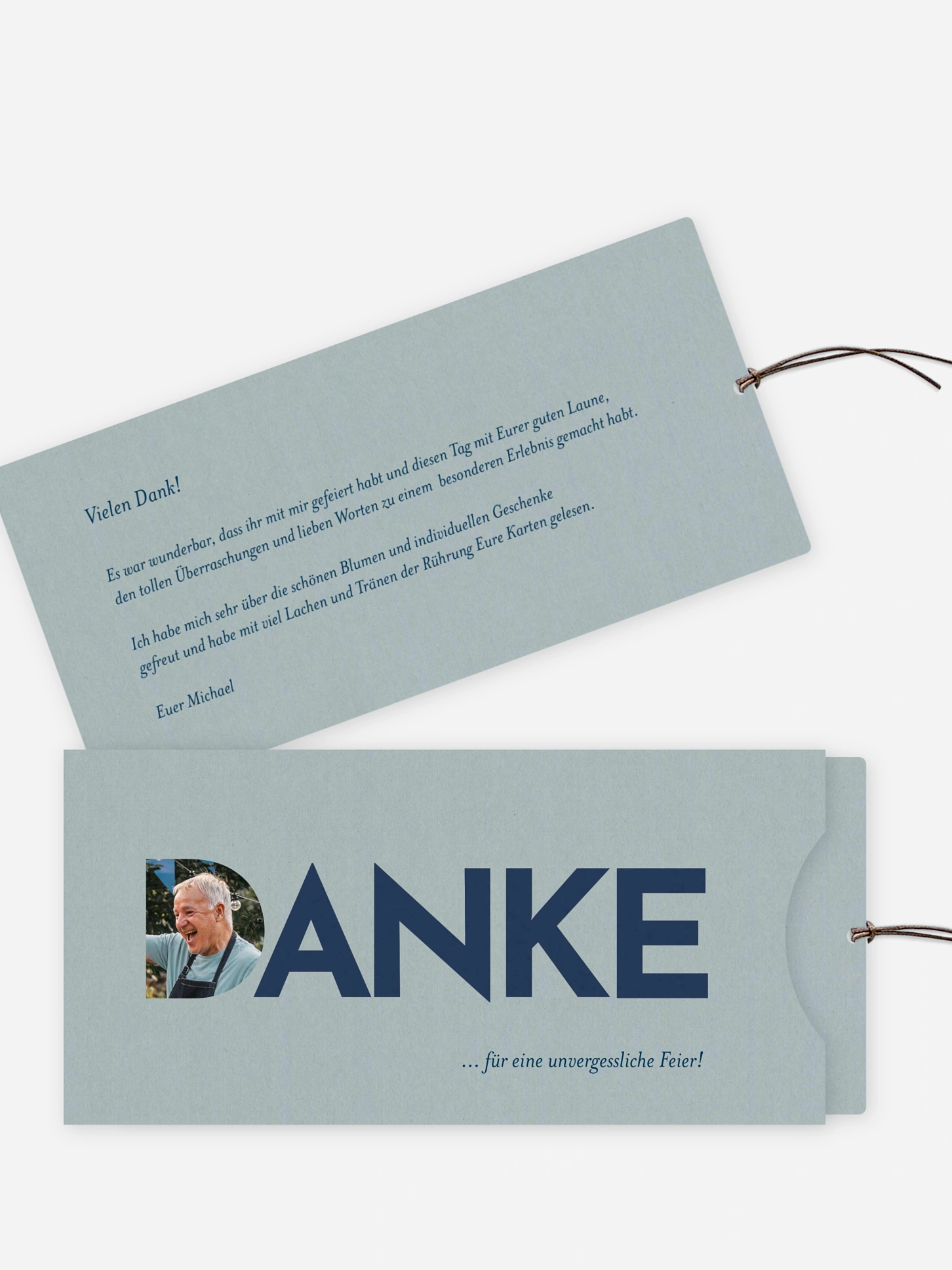 Dankeskarte Geburtstag Times change