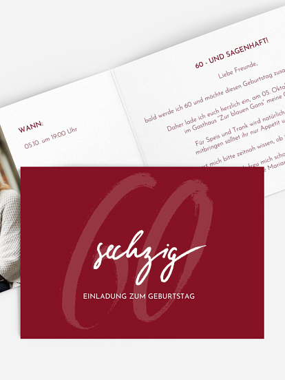 Einladung 60. Geburtstag Time to shine