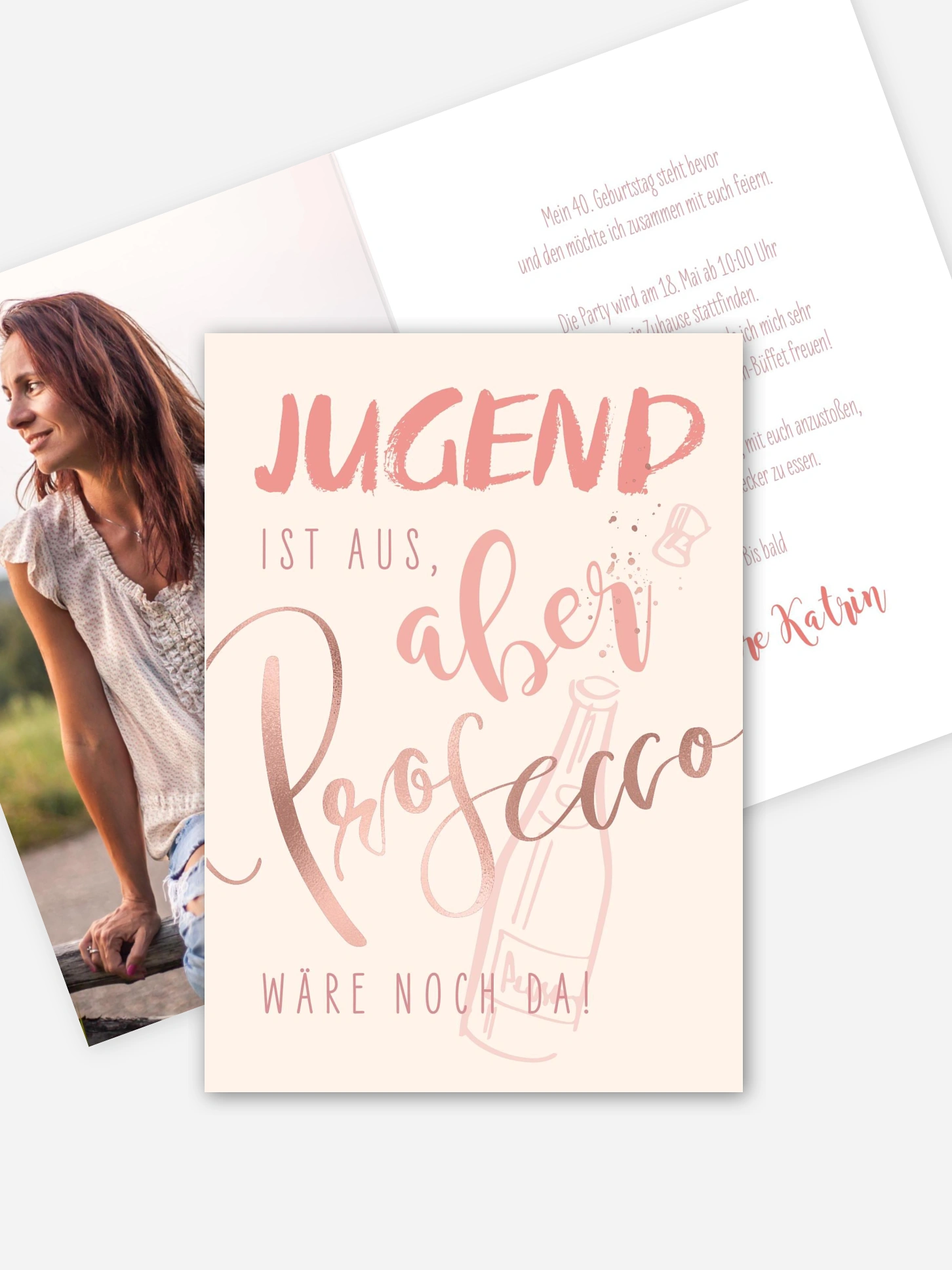 Einladung 40. Geburtstag Für immer jung
