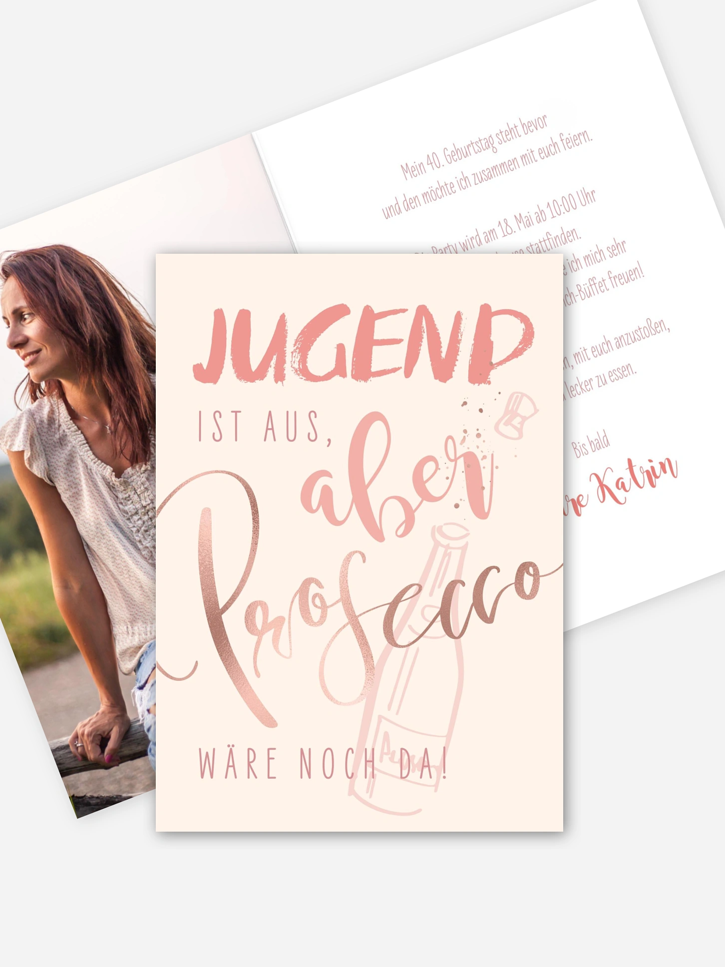 Einladung 40. Geburtstag Für immer jung