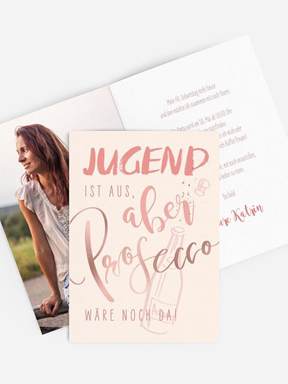 Einladung 40. Geburtstag Für immer jung