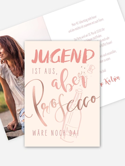 Einladung 40. Geburtstag Für immer jung