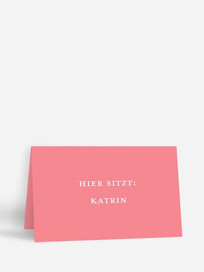 Tischkarte Geburtstag Pure Glamour