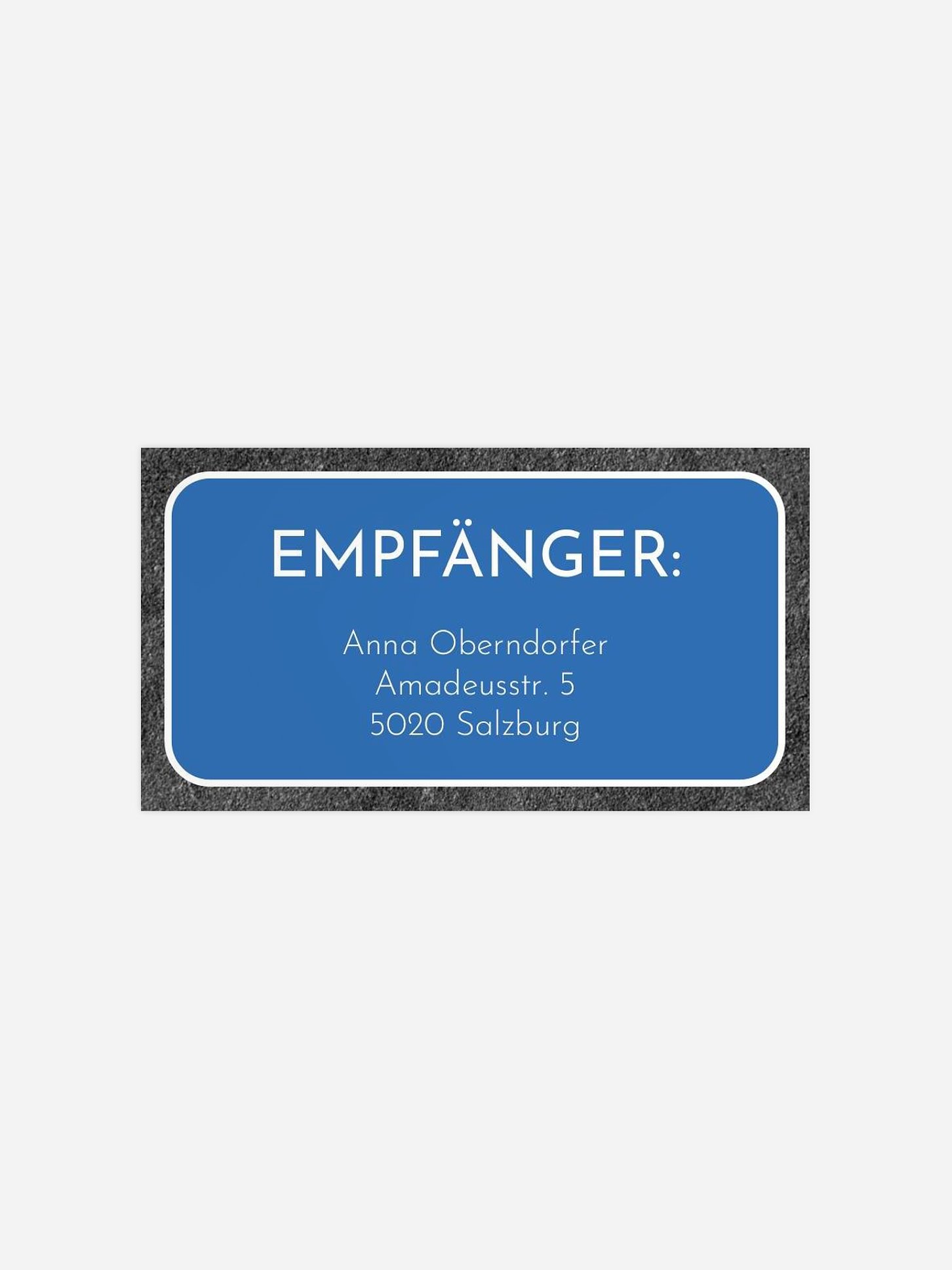 Empfängeraufkleber Geburtstag Fahrrad