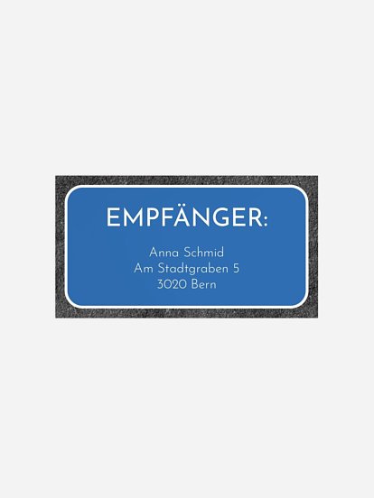 Empfängeraufkleber Geburtstag Fahrrad