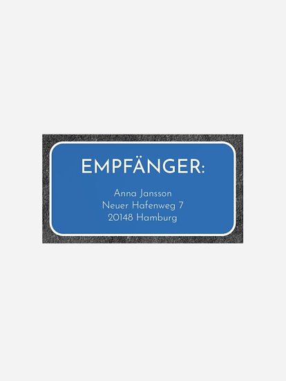 Empfängeraufkleber Geburtstag Fahrrad