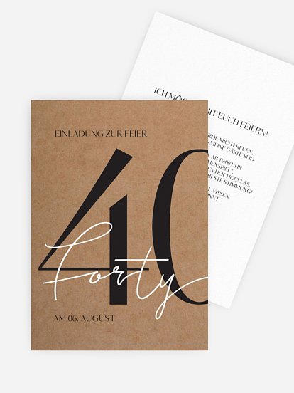 Einladung 40. Geburtstag Legendary