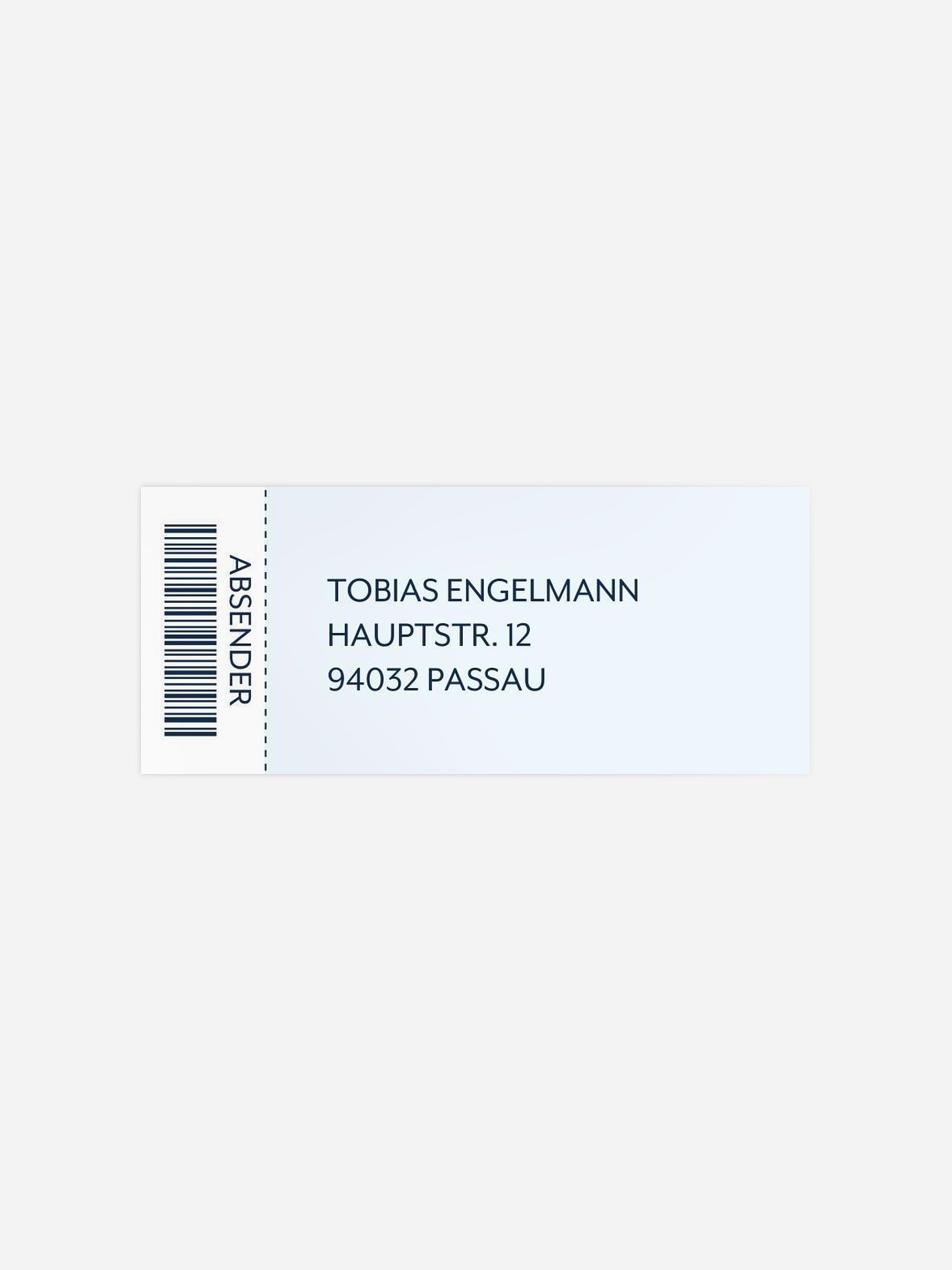 Absenderaufkleber Geburtstag Konzert Ticket