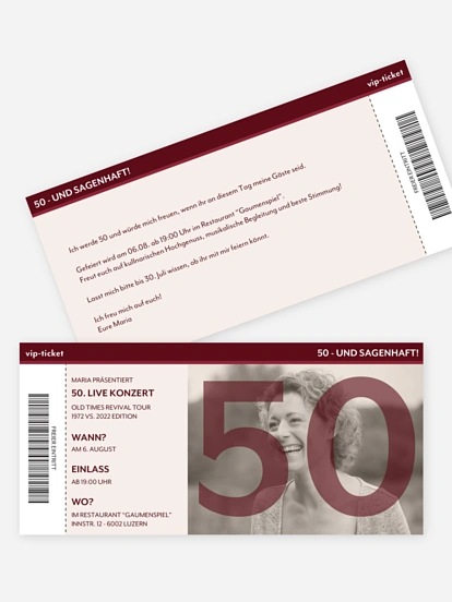 Konzert Ticket Konzert Ticket