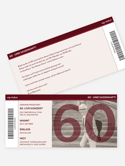 Konzert Ticket Konzert Ticket