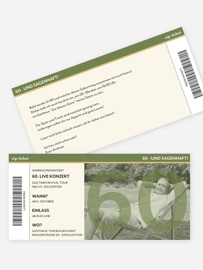 Konzert Ticket Konzert Ticket