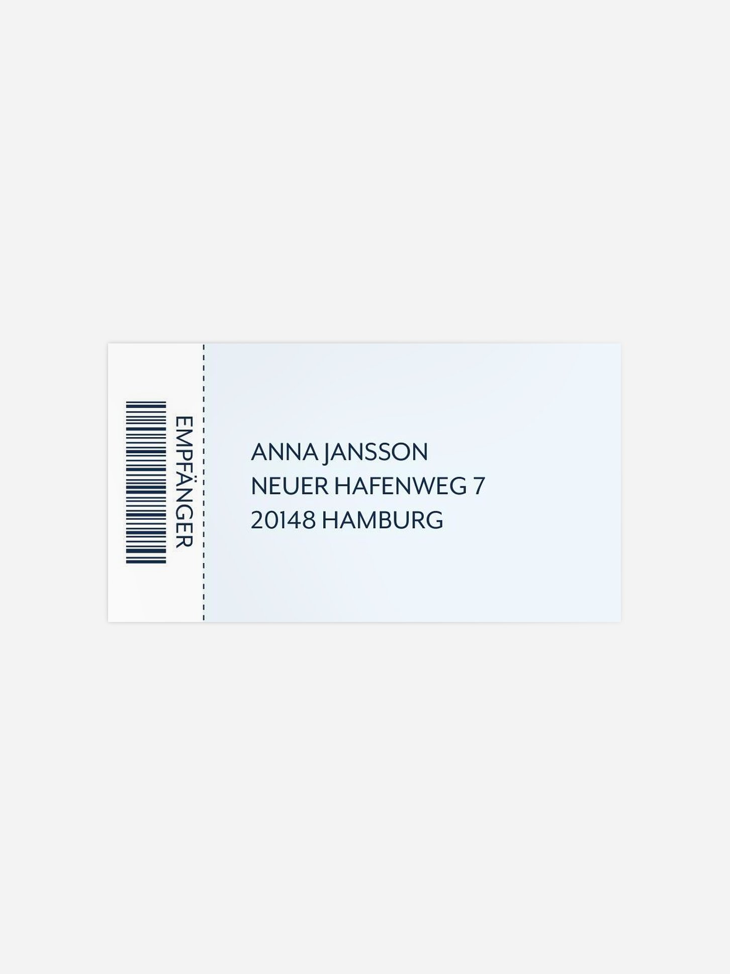 Empfängeraufkleber Geburtstag Konzert Ticket