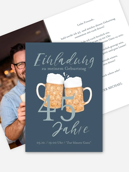 Geburtstagseinladung Prost