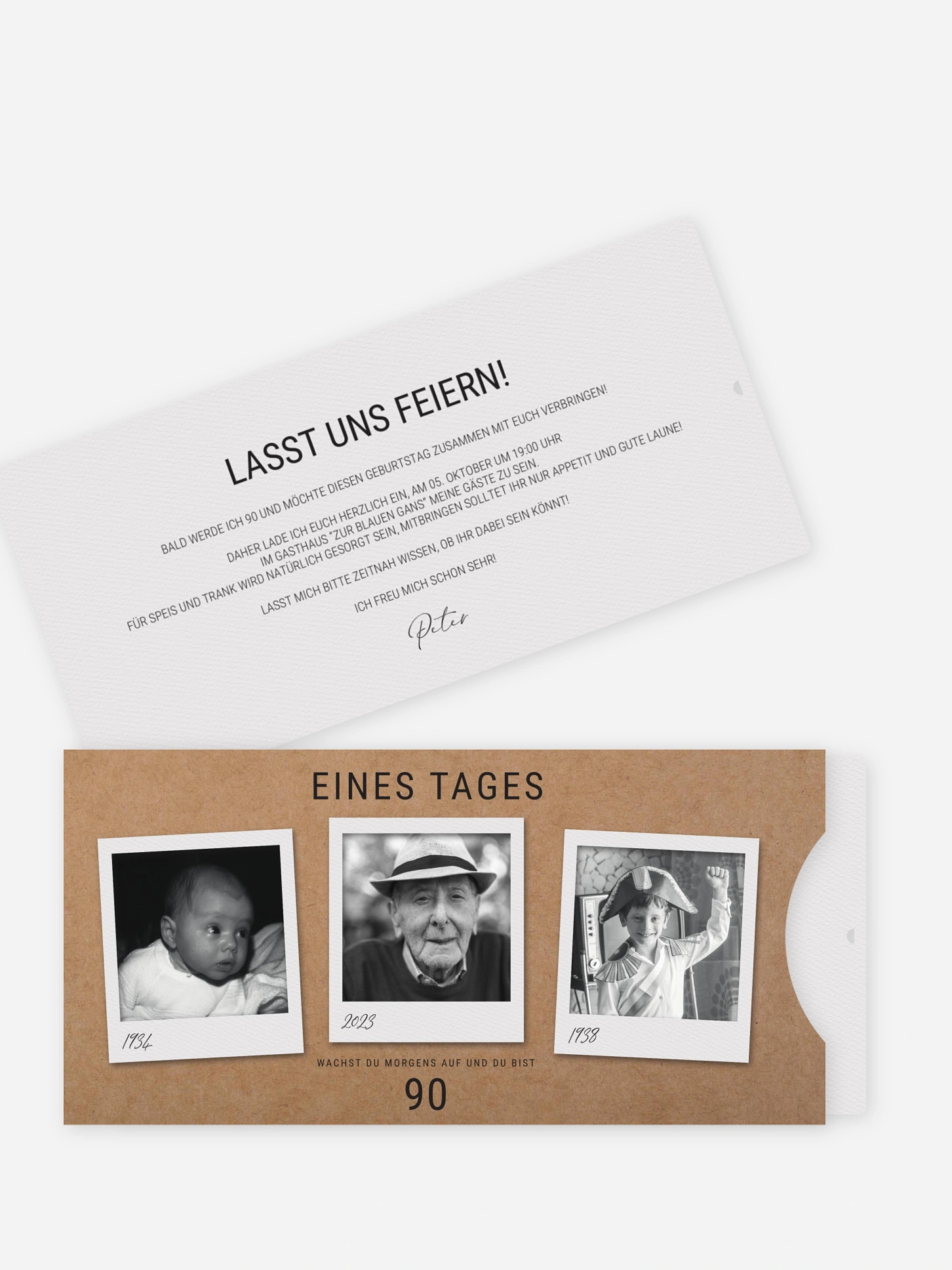 Einladung 90. Geburtstag Eines Tages
